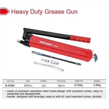 Pistolet à graisse robuste avec pièces