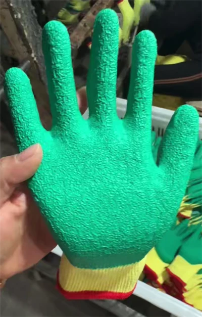 GANTS EN COTON / PE ENDUITS DE LATEX